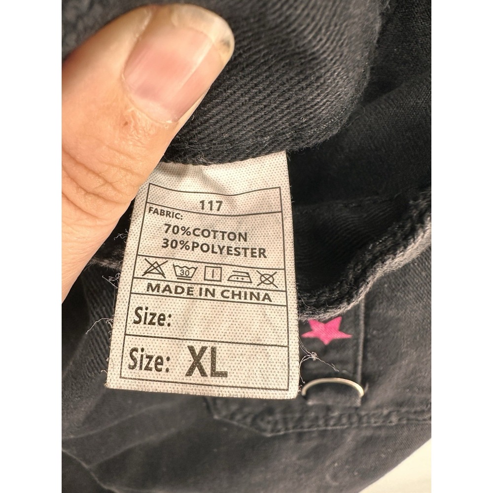 [NO TAG] Tripp NYC Pants Black Hot Pink Bondage Goth Rave Punk Hot Topic 30W - Picture 6 of 8